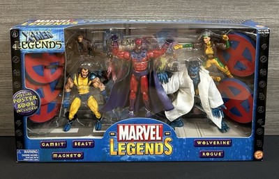Marvel Legends X-Men Magneto Gambit Beast Wolverine Rogue 5pk NEW