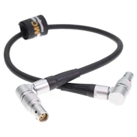 Rotatable 2 Pin Male To Female Power Cable for RED Komodo 6K Cinema Camera 50cm