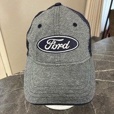 Ford Hat Cap Baseball Strap Back Gray Navy Mens Adjustable
