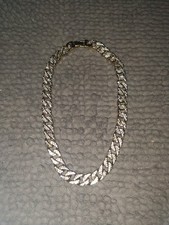 14k gold chain with diamonds