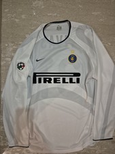 maglia inter 2001 2002 match worn vivas 31 away maniche lunghe