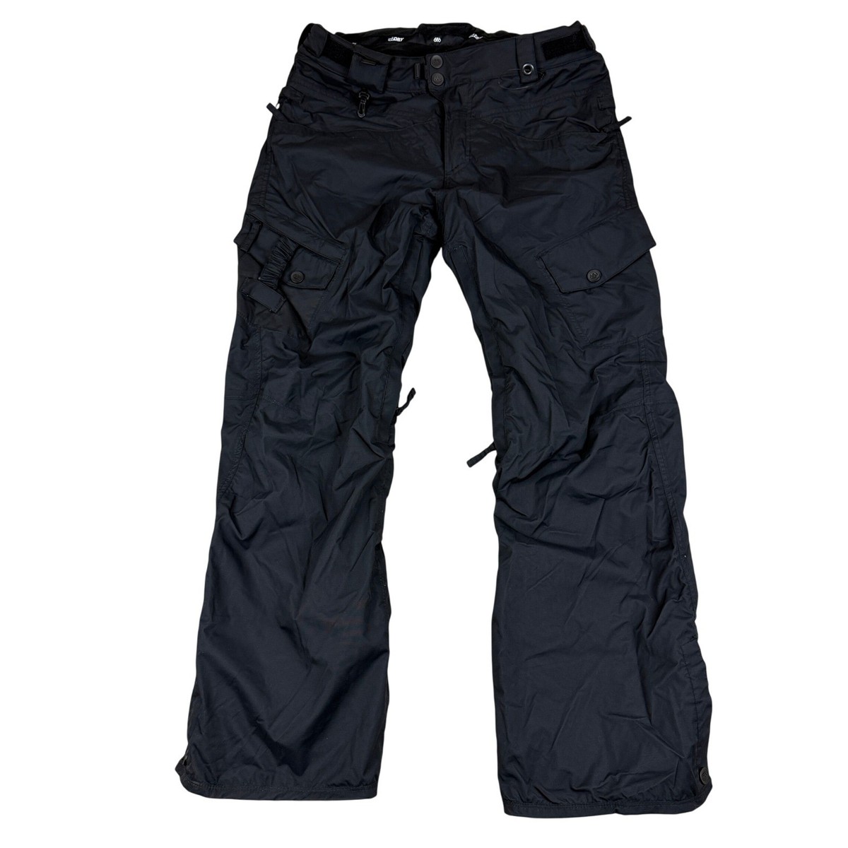 686 Smarty Pants Womens L Black Cargo Fleece Lined Snowboarding Ski Snow  BOA NEW