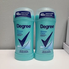 2 PACK Degree Antiperspirant Deodorant Women Shower Clean 2.6 oz Ea Exp. 12/2025