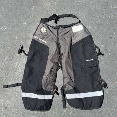 Husqvarna Apron Chainsaw Chaps, Functional 36”Length, Black/Grey