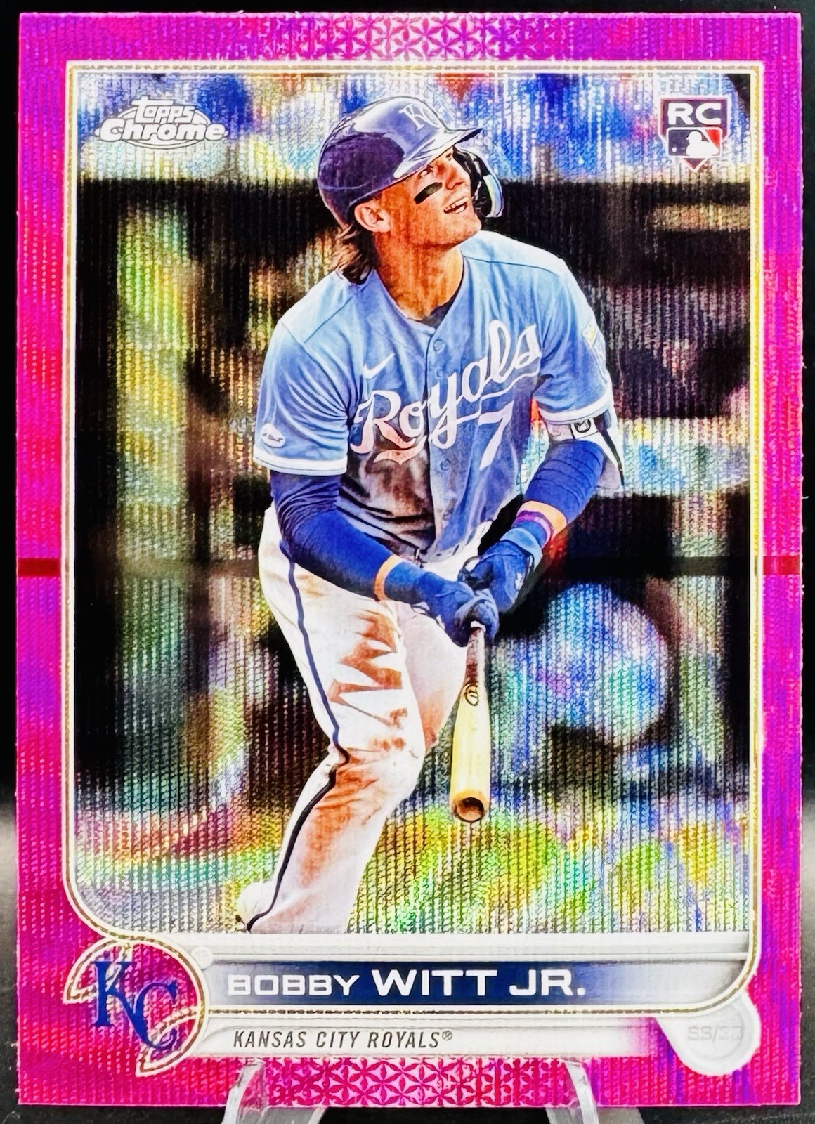 Bobby Witt Jr. #USC35 PINK WAVE Refractor Royals RC 2022 Topps Chrome Update