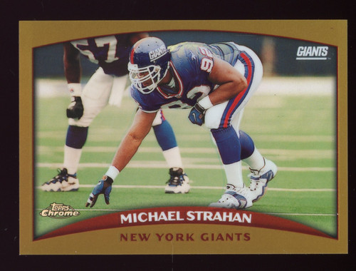 Michael Strahan [Refractor] #139 1998 Topps Chrome card
