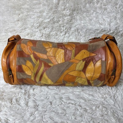 Mulberry Boston Bag Shoulder Patchwork Leather Multicolor