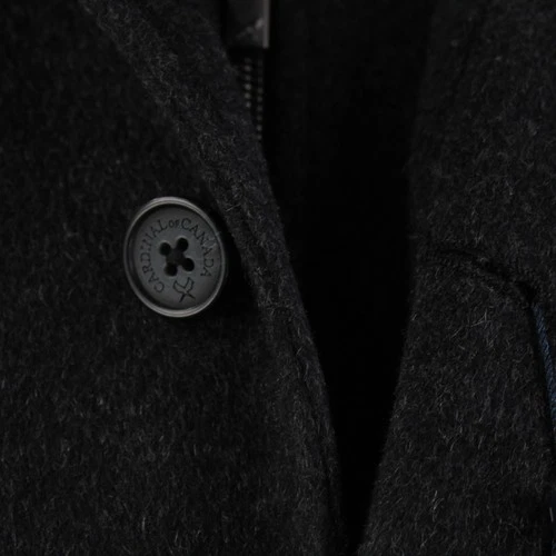 Cardinal of Canada NWT Wool Blend Car Coat w/ Removable Bib Size 44R In Charcoal image 3