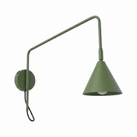 Wandlampe Mit Schalter Stahl OlivgrüN E14 Blendarm H:30 Cm Wandleuchte Esszimmer