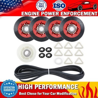 Dryer Repair Kit For Maytag MEDE500VW1 MEDC215EW1 MEDE300VW1 Idler Pulley Belt