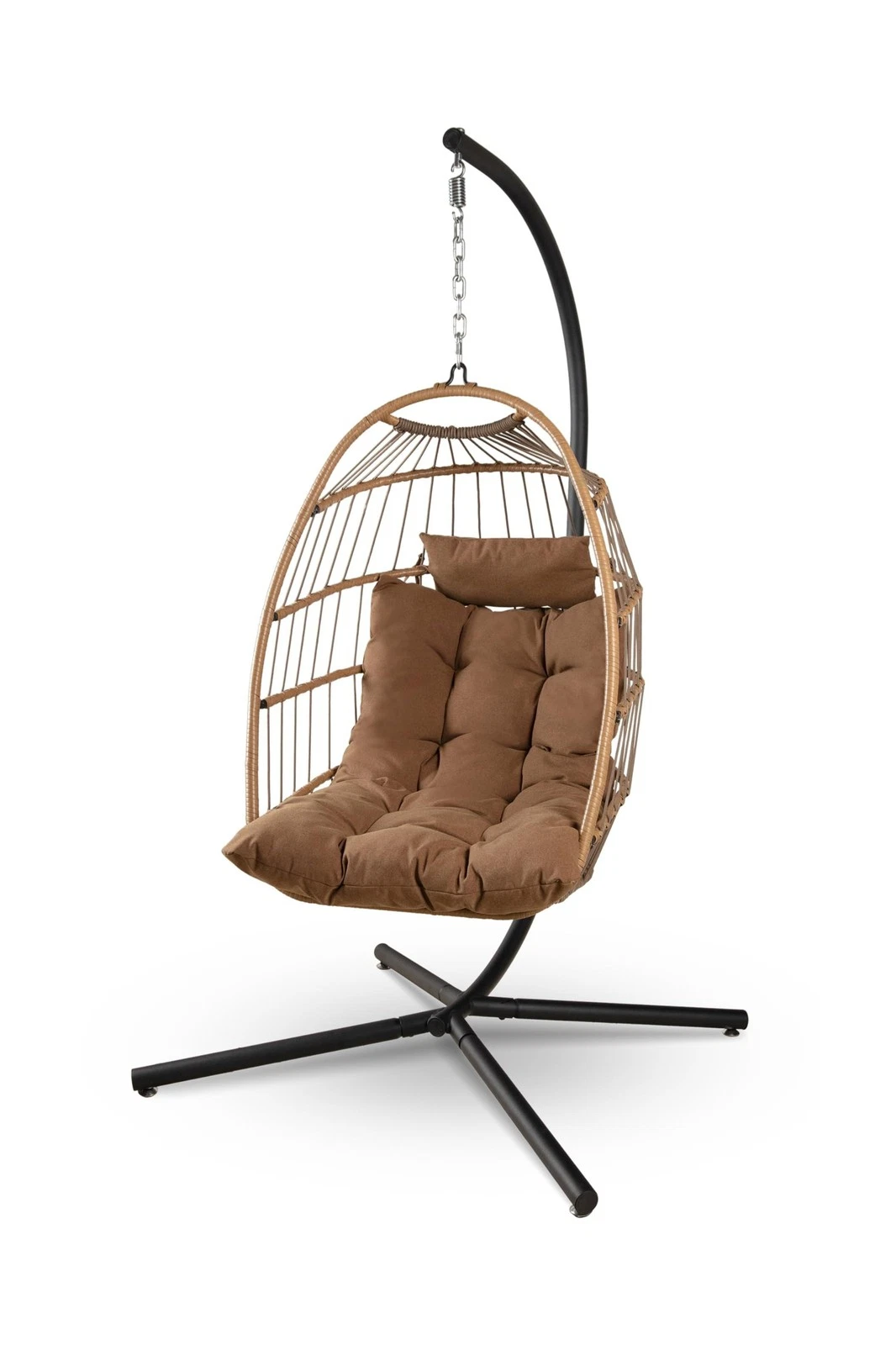 SereneLife Egg Chair with Stand - Thumbnail 2