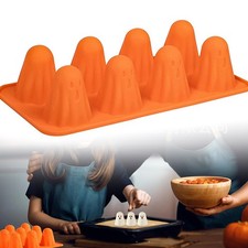 Reusable Ghost Mold Silicone Chocolate Jello Mold Candy Halloween Baking Tool