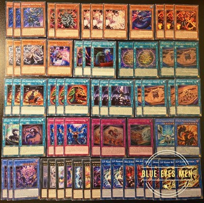 Yugioh! Mitsurugi Deck Komplett! NM DE L26D Commons & Holos Aschenblüte Neu!