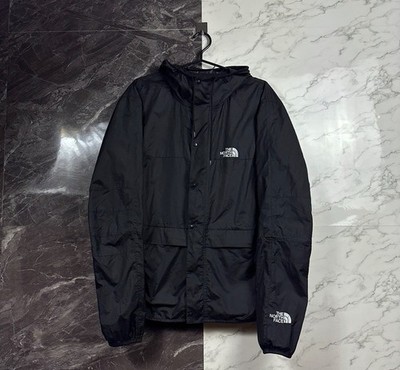 The North Face Black Lightweight Mountain Jacket Hooded Windbreaker cond 8/10