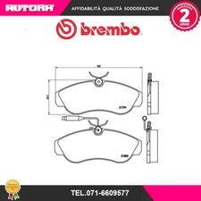 P23069 Kit pastiglie freno, Freno a disco anteriore (MARCA-BREMBO)..