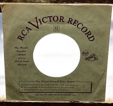 RCA Victor Records Company Sleeve Paper 45 RPM Worlds Greatest Artists