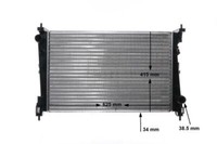 Mahle KüHler WasserküHler FüR Opel Corsa D Fiat Bravo II Grande Punto S07 73
