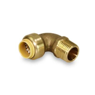 1/2''-1''in Sharkbite Style Push Fit Male Elbow Fitting Plumbing Lead Free Brass