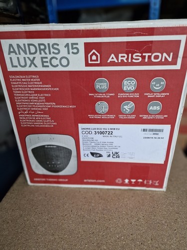 Ariston Andris Lux Eco 15L Undersink 2.5kW Water Heater - 3100722 - Picture 3 of 3