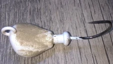 10 SPARKIE BLACKFISH JIGS **White Desert Tan** Jigs Heads Tautog  T&A Jig TOG 
