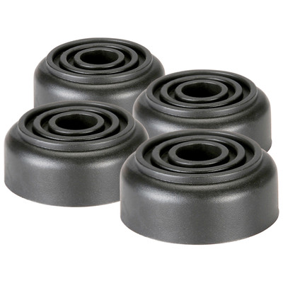 Four Pack Penn Elcom F1558 Rubber Cabinet Foot 1.5'' Dia. x 0.625'' H Heavy-duty