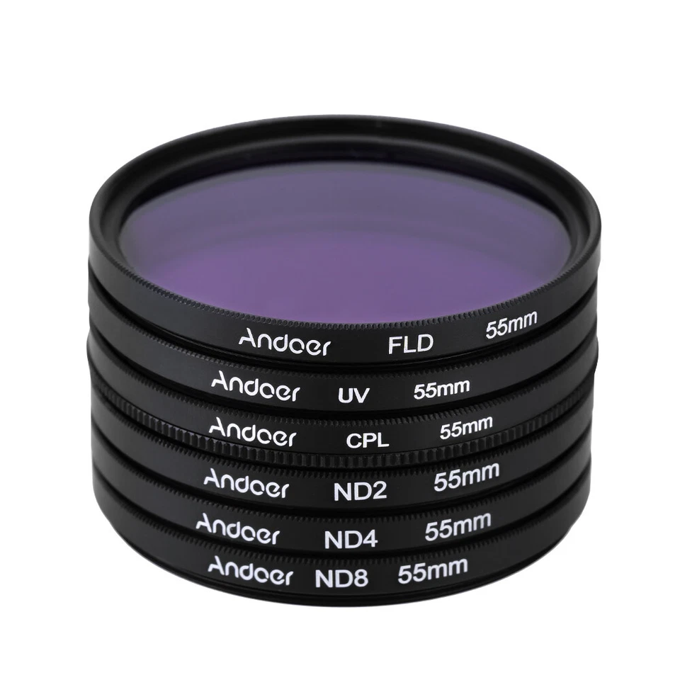 55mm +CPL+FLD+(ND2 ND4 ND8) Photography Filter Kit Set Q6K9 - Image 4 of 4