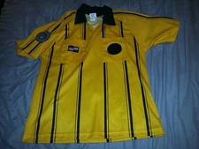 USSF Referee Program Soccer Gold & Black Short Sleeved Jersey Medium