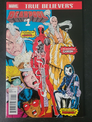 TRUE BELIEVERS: DEADPOOL #1 MARVEL COMICS 2016 NEW MUTANTS #98 1ST APPEARANCE
