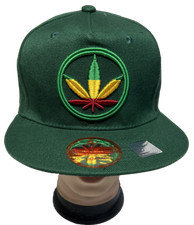 LOTE 1-12 GORRAS GORRAS DE BÉISBOL AJUSTABLES SNAPBACK HOJA HIERBA MARIHUANA COLORES RASTA 1-12