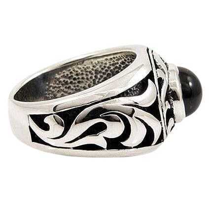 Anello da uomo in onice nero - Foto 4 di 4