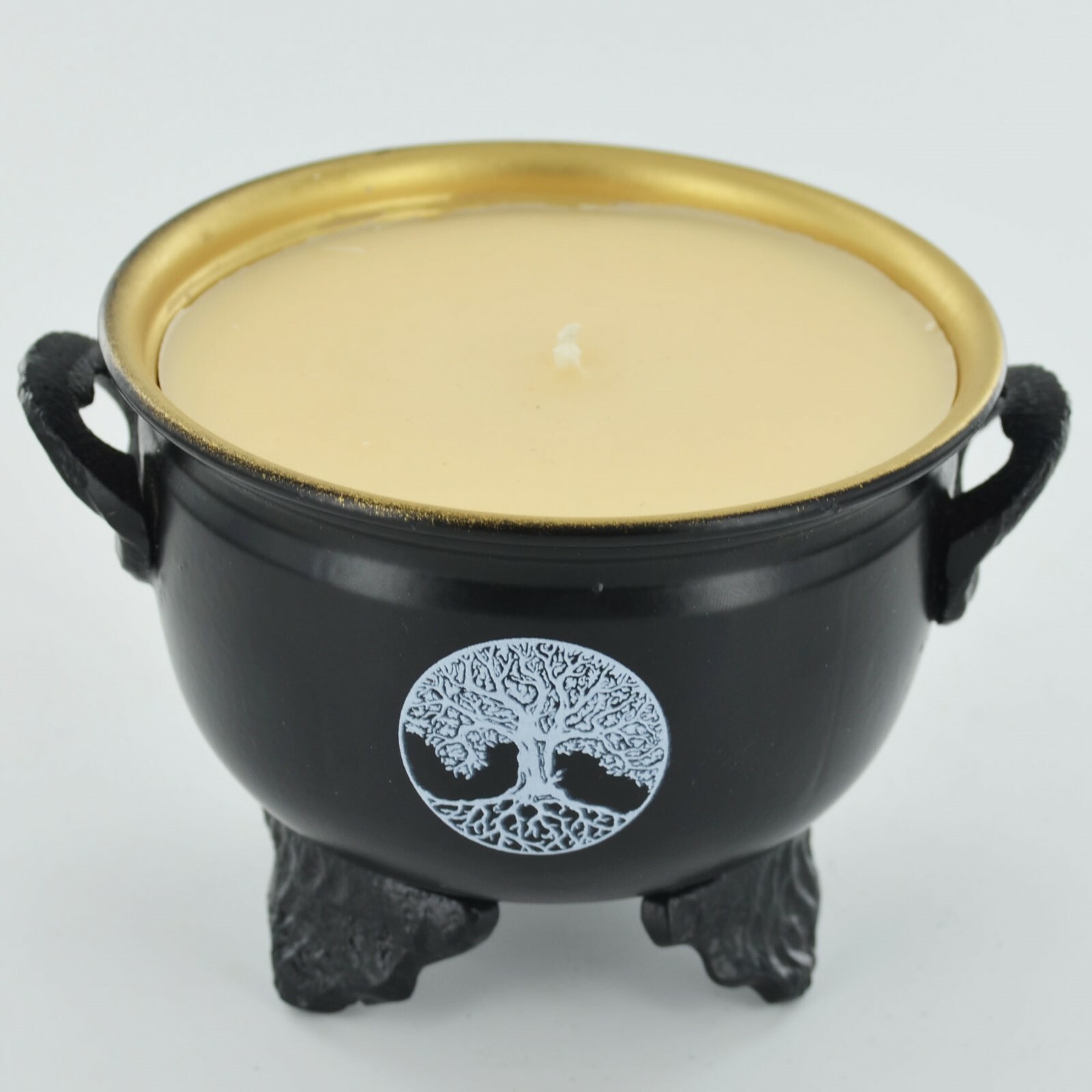 Cauldron Soya Wax Candle Tree of Life Pagan Symbol Wicca  Alter Accessory 40173