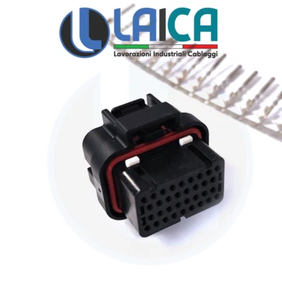 AMP - TE CONNECTIVITY CONNETTORE 34 VIE PIN POLI TENUTA STAGNA MASCHIO AMP SUPERSEAL 1.00 mm ECU AUTO