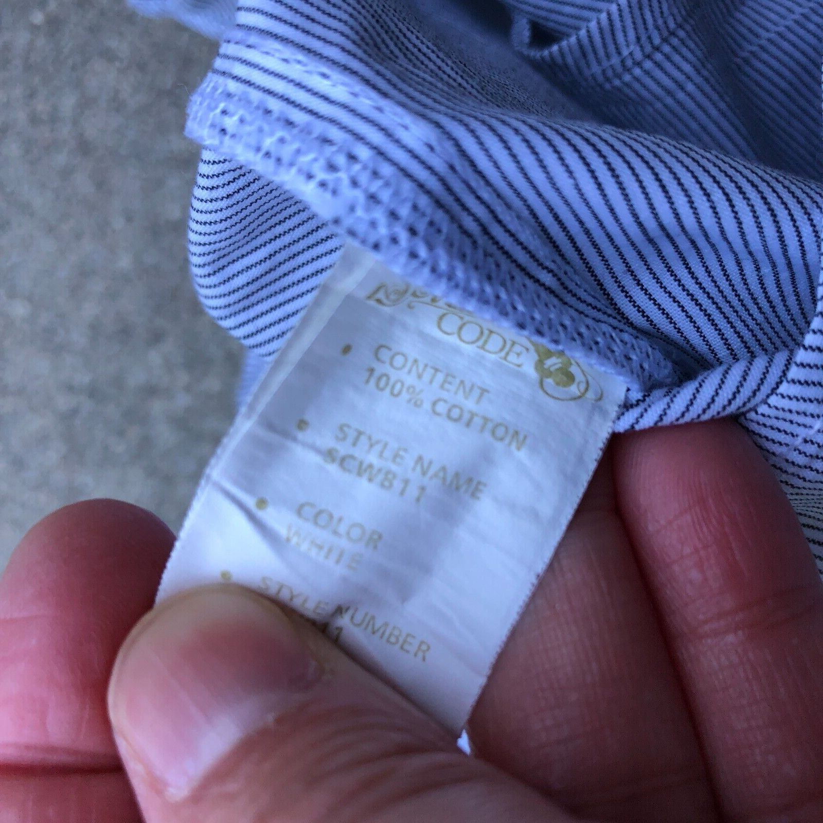 SOVERIGN CODE Button Down Shirt Men's LARGE Blue … - image 7