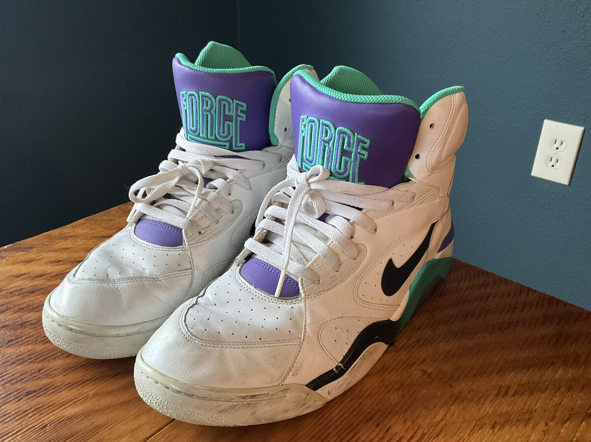 Nike Air Force 180 Mid 'Grape' David Robinson Retro Sneakers 537330-102 Men  12.5