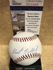 NICK WILLIAMS PHILADELPHIA PHILLIES SIGNED SIGNATURE DEBUT BASEBALL JSA SD 30669