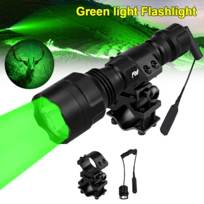 VASTFIRE 1500yards LED Green Light Scope Flashlight Torch Light Switch Mount m
