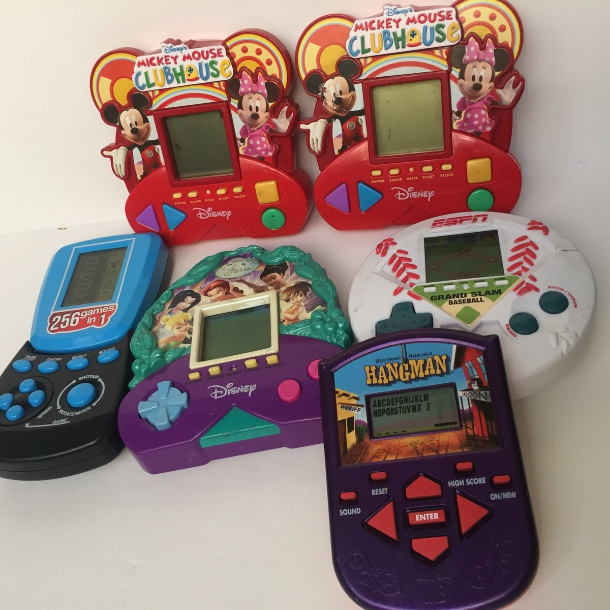 Lot of 6, 4 Disney's by Zizzle , 2 Others Electronic Hand