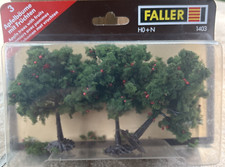 Faller 1403 HO and N 3 Apple Tree With Fruit ...