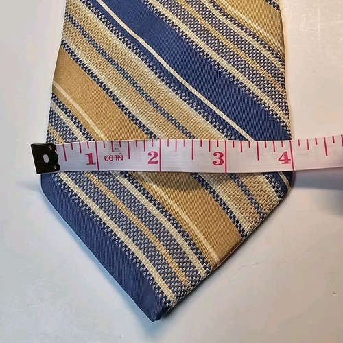 Corbata vintage Stafford Repp para hombre amarillo azul - Imagen 4 de 7