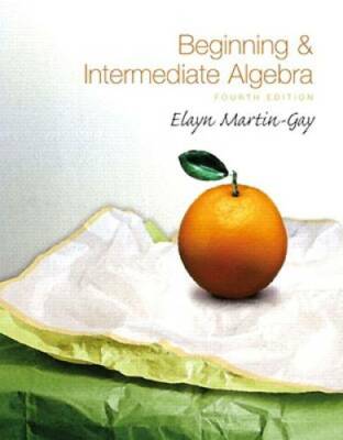 Beginning & Intermediate Algebra, 4th Edition - Hardcover - GOOD