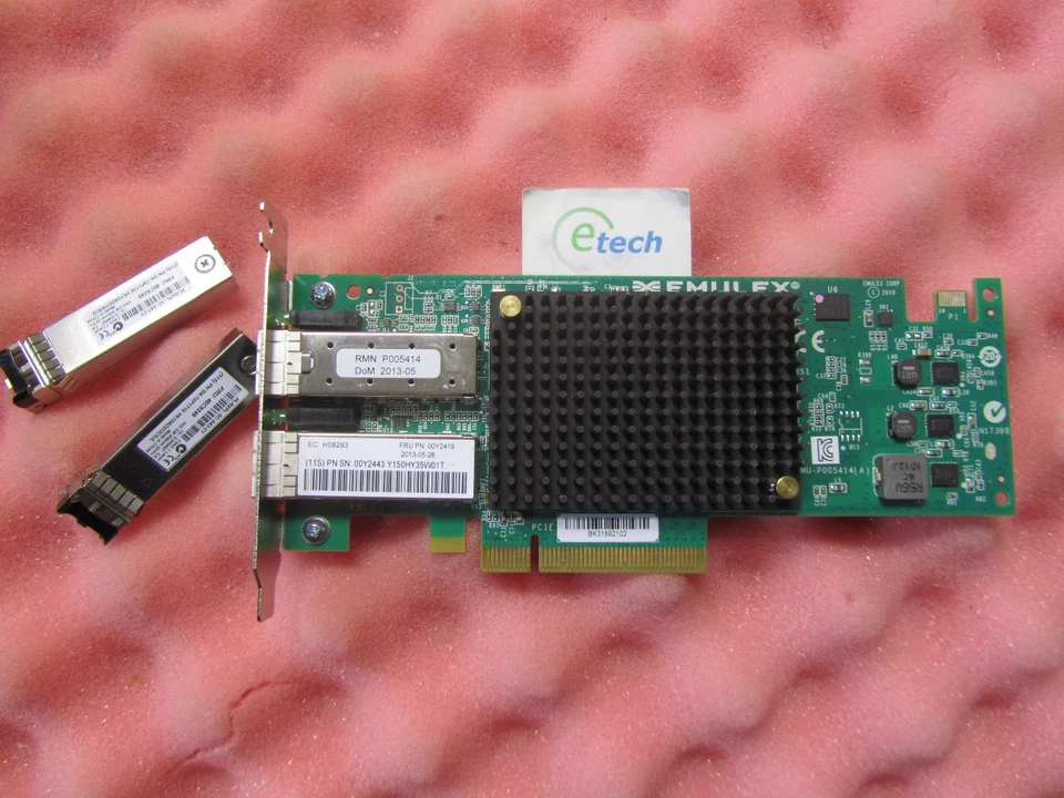 00Y2419- IBM V3700 10Gb iSCSI - FCoE 2 Port Host Interface Card (OPTION 00Y2493) - Image 2 of 3