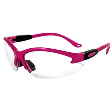 Global Vision Cougar Hot Pink Safety Glasses with Clear Lenses
