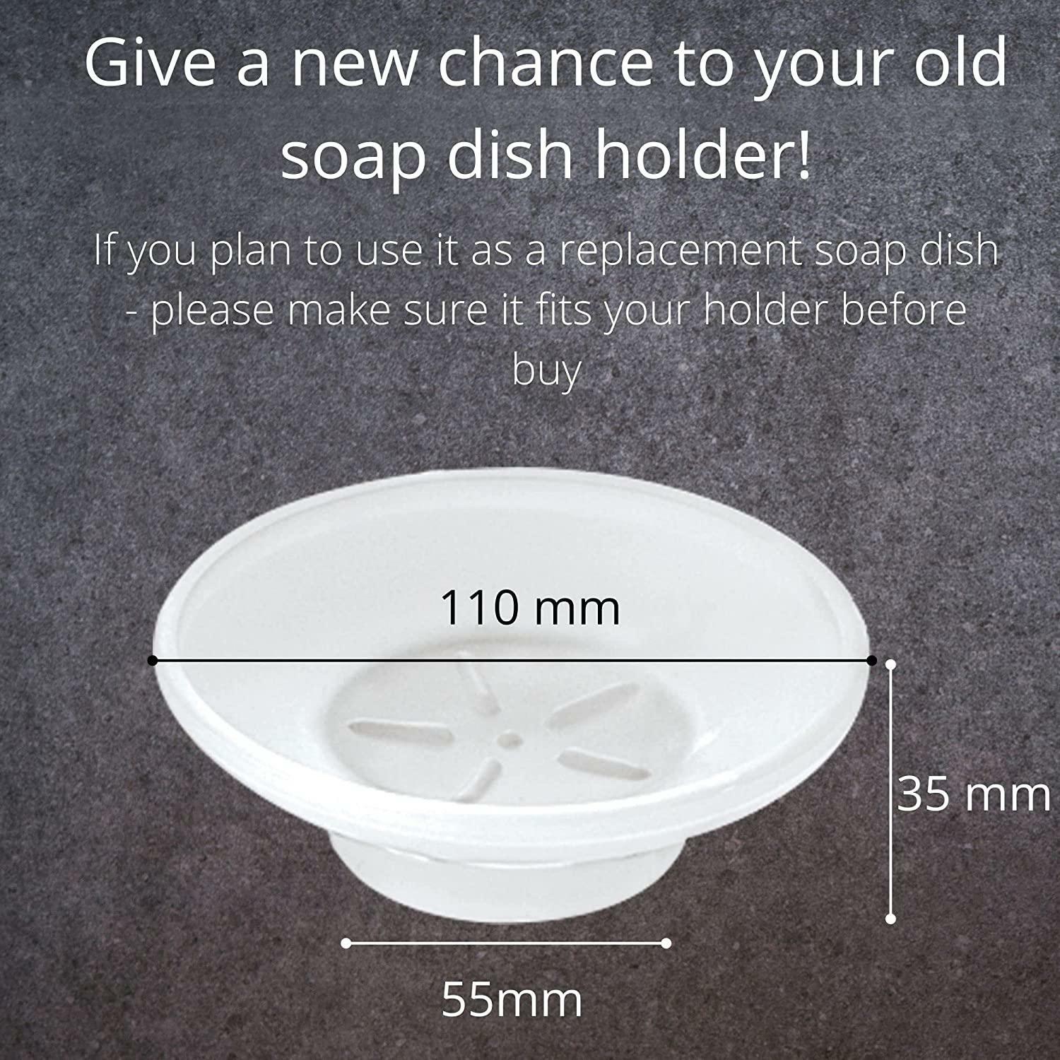 Soap Dish Replacement, Round, Frosted, Matt Glass Kapitan Glass eBay