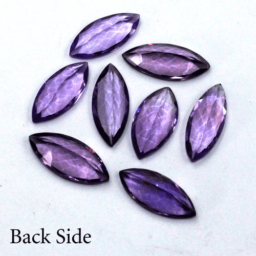 VVS 8 PC Natural Amethyst Untreated 18mm-19.6mm Marquise Cut Top Grade Gemstones - 第 11/13 張圖片