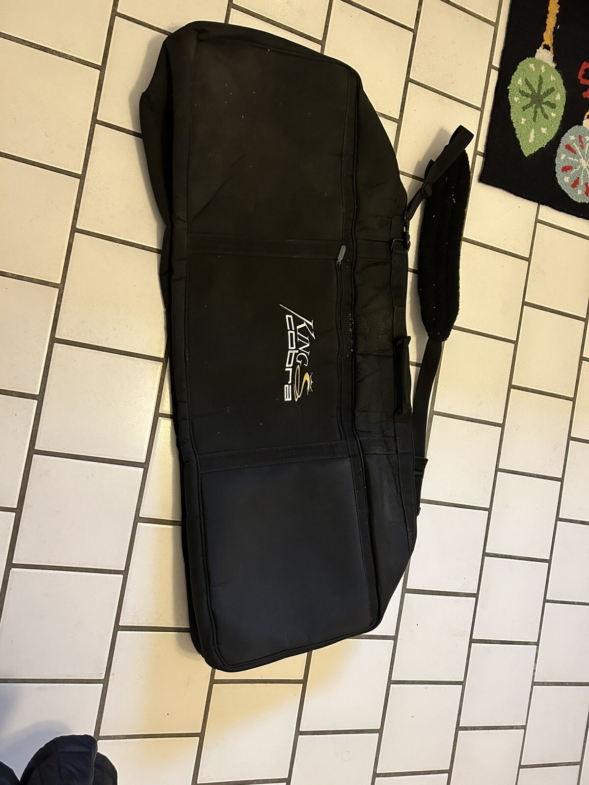 King Cobra Travel Bag Full size Golf cart bag Shoulder strap Soft Sided Black eBay