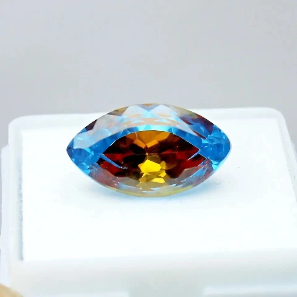 Lote de piedras preciosas sueltas certificadas certificadas corte mezcla zafiro pitambari bicolor natural 100 quilates Foto 2 de 4