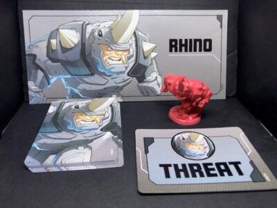 CMON - Marvel United - Kickstarter Exclusive Villain - Rhino - Figure & Cards