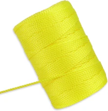 Mason Line 500 Ft Length Construction Nylon Twine 18 Braided Yellow Nylon String