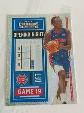 2020-21 Panini Contenders FOTL SEKOU DOUMBOUYA OPENING NIGHT TICKET /25 PISTONS 
