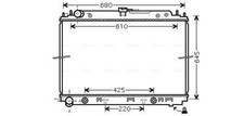 AVA Engine Cooling Radiator Fits Nissan Navara Pathfinder NP300 Pickup DNA2297